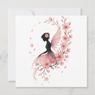 Hada Rosa con Flores de Sakura
