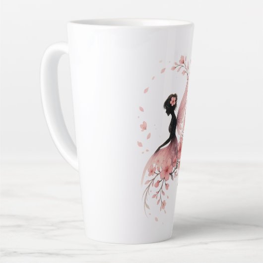 Hada Rosa con Flores de Sakura Milchtasse (Linke Ecke)