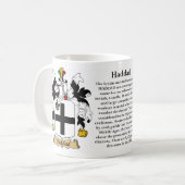 Haddad, der Ursprung, die Bedeutung und das Wappen Kaffeetasse (Vorderseite Links)