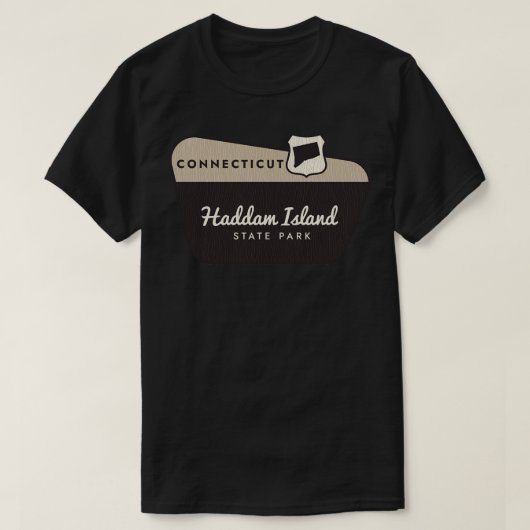 Haddam Island Staat Park Connecticut Begrüßungszei T-Shirt (Design vorne)