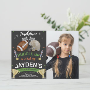 Haddel hoch, wenn wir Fußball-Foto abwerfen Einladung