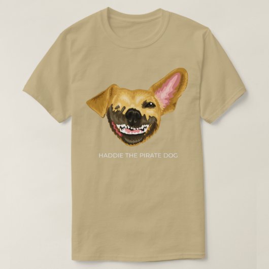 Haddie the Pirate Dog T-Shirt (Design vorne)