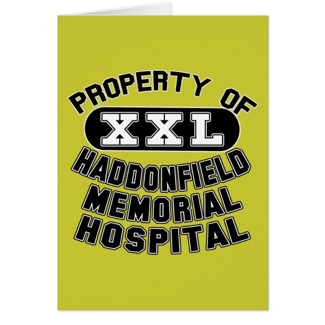 Haddonfield Erinnerungskrankenhaus-Produkte (Vorne)