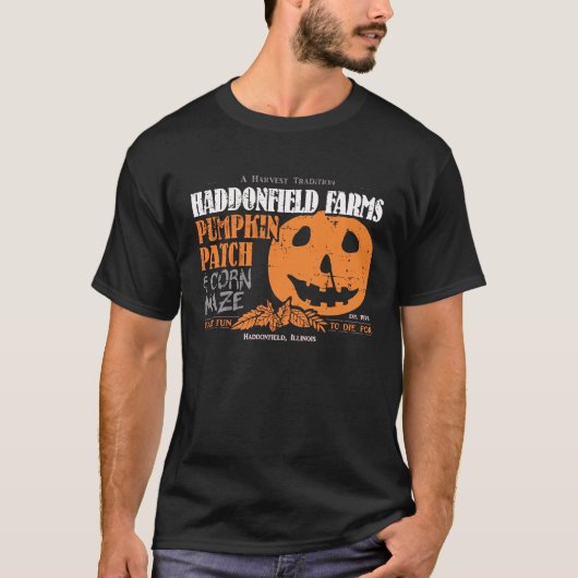 Haddonfield Farms Pumpkin Patch Forever October T-Shirt (Vorderseite)
