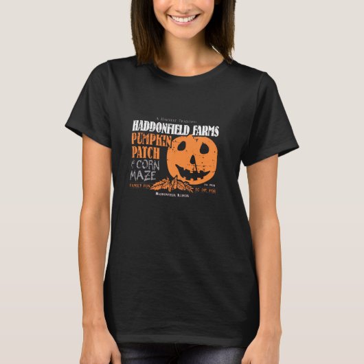 Haddonfield Farms Pumpkin Patch Forever Oktober T-Shirt (Vorderseite)