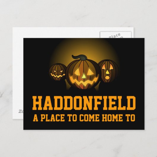 Haddonfield Postkarte (Vorne/Hinten)