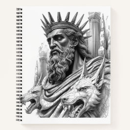 Hades Ancient Greek Statue Mythology Journal Notizblock