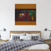 Hades Floral Arrangement Leinwanddruck (Insitu (Schlafzimmer))