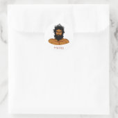 Hades - Griechischer Gott Runder Aufkleber (Tasche)