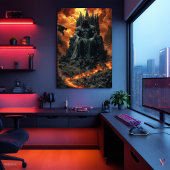 Hades, König der Unterwelt - Dunkler Feuergott Poster