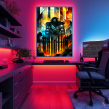 Hades - Kubistische Minimalistische Legende - Gott