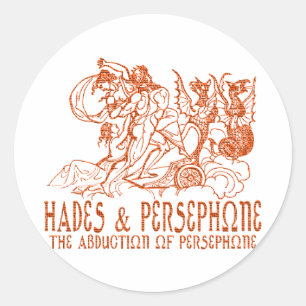 Hades & Persephone Runder Aufkleber