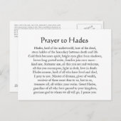 Hades Postkarte (Vorne/Hinten)