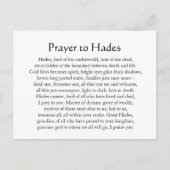 Hades Postkarte (Vorderseite)