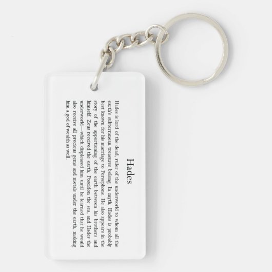 Hades Schlüsselanhänger (Rückseite)