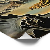 Hades und Persephone, die in die Unterwelt absteig Poster (Ecke)