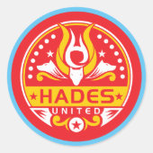 Hades United Logo Sticker (Vorderseite)