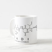 Hadi Peptid-Namen-Tasse Kaffeetasse (Vorderseite Links)