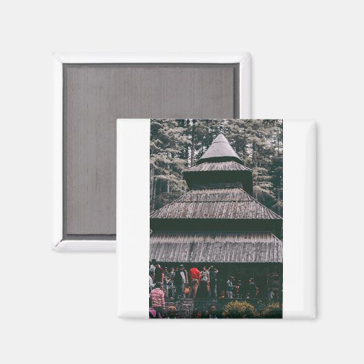 Hadimba-Tempel von manali Magnet (Vorderseite/Rückseite)