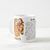 Hadley, der Ursprung, die Bedeutung und die Kaffeetasse (Vorderseite Links)