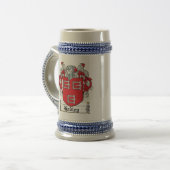 Hadley Familienwappen Bierglas (Vorderseite Links)