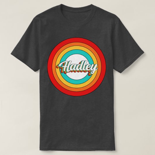 Hadley Name Shirt Vintag Hadley Circle (Design vorne)