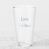 HADO Water Glass - Liebe Dankbarkeit - Dr. Emoto Glas (Rückseite)