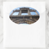 Hadrianbogen Ovaler Aufkleber (Tasche)