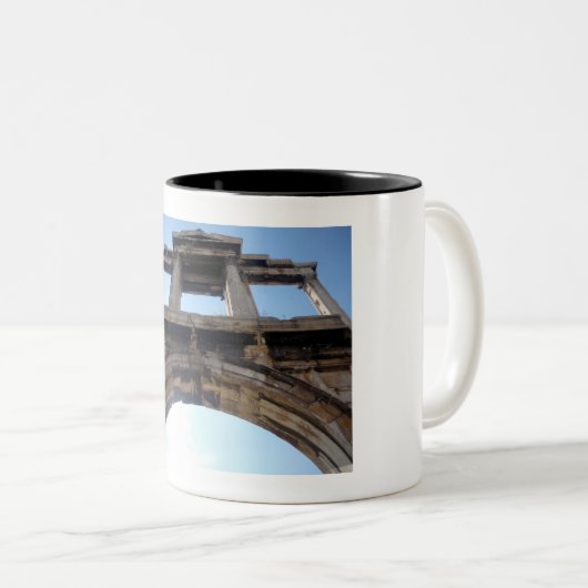 Hadrianbogen Zweifarbige Tasse (VorderseiteRechts)