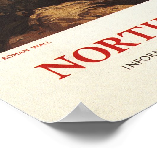 Hadrians Wall and Sheep British Rail Poster (Ecke)