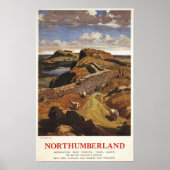 Hadrians Wall and Sheep British Rail Poster (Vorne)
