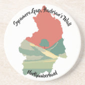 Hadrian's Wall Getränkeuntersetzer (Vorne)