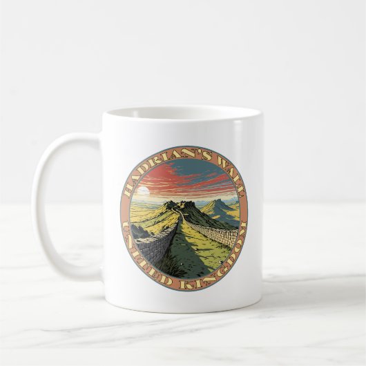 Hadrian's Wall Großbritannien Kaffeetasse (Links)