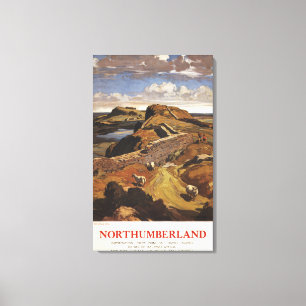Hadrians Wand-und Schaf-British Rail-Plakat Leinwanddruck