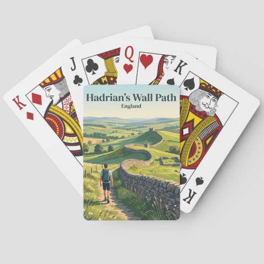 Hadrianswall-Weg England Spielkarten (Rückseite)