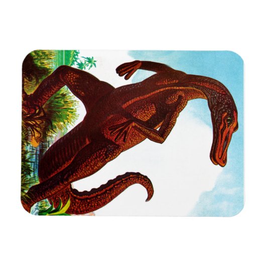 Hadrosaurus Dinosaur Magnet (Horizontal)