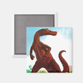 Hadrosaurus Dinosaur Magnet (Vorderseite/Rückseite)
