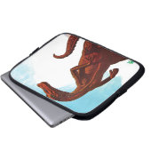Hadrosaurus-Dinosaurier Laptopschutzhülle (Vorne Knopf)