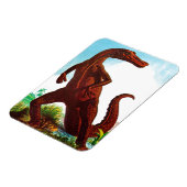 Hadrosaurus-Dinosaurier Magnet (Linke Seite)