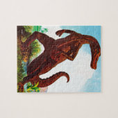 Hadrosaurus-Dinosaurier Puzzle (Horizontal)