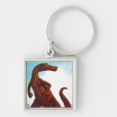 Hadrosaurus-Dinosaurier Schlüsselanhänger (Vorne)