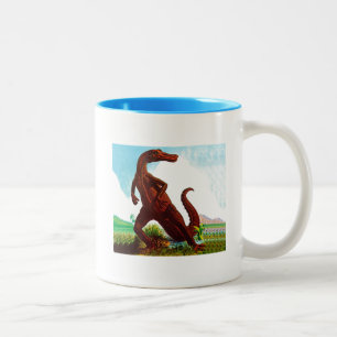 Hadrosaurus-Dinosaurier Zweifarbige Tasse