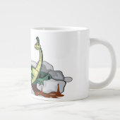 Hadrosaurus Entspannen in einem Whirlpool. Jumbo-Tasse (Rechts)