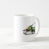 Hadrosaurus Entspannen in einem Whirlpool. Kaffeetasse (VorderseiteRechts)