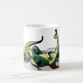 Hadrosaurus Entspannen in einem Whirlpool. Kaffeetasse (Mittel)