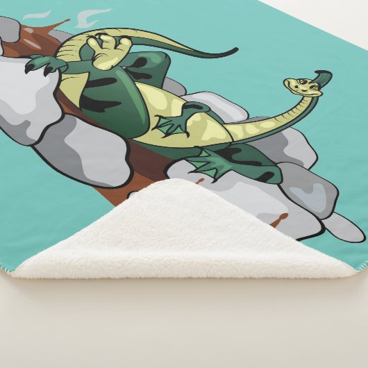 Hadrosaurus Entspannen in einem Whirlpool. Sherpadecke (3/4)