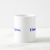 Hae I Typos - Blau Kaffeetasse (Mittel)