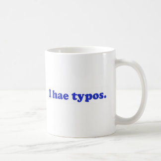 Hae I Typos - Blau Kaffeetasse