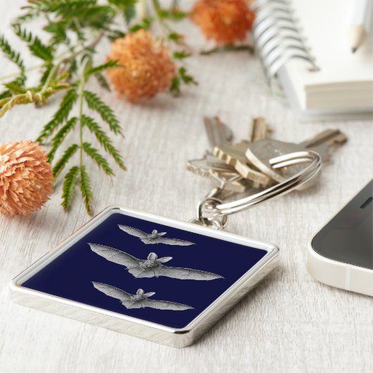 Haeckel Bat Schlüsselanhänger (Seite)