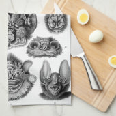 Haeckel Chiroptera Handtuch (Viertel Falte)